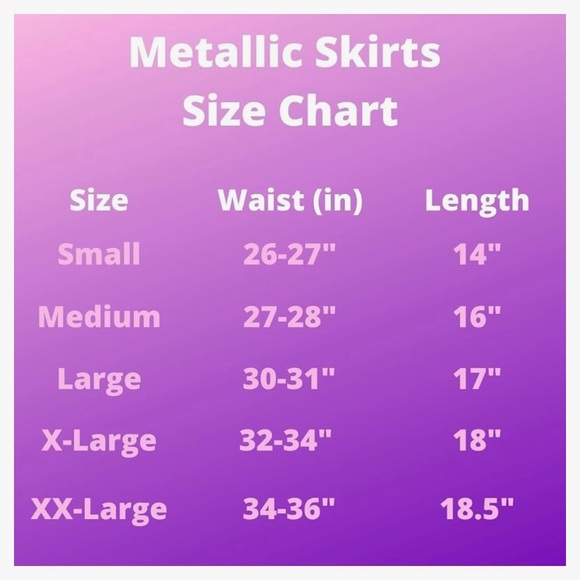 Light Blue Metallic Skirt - Picture 3 of 3